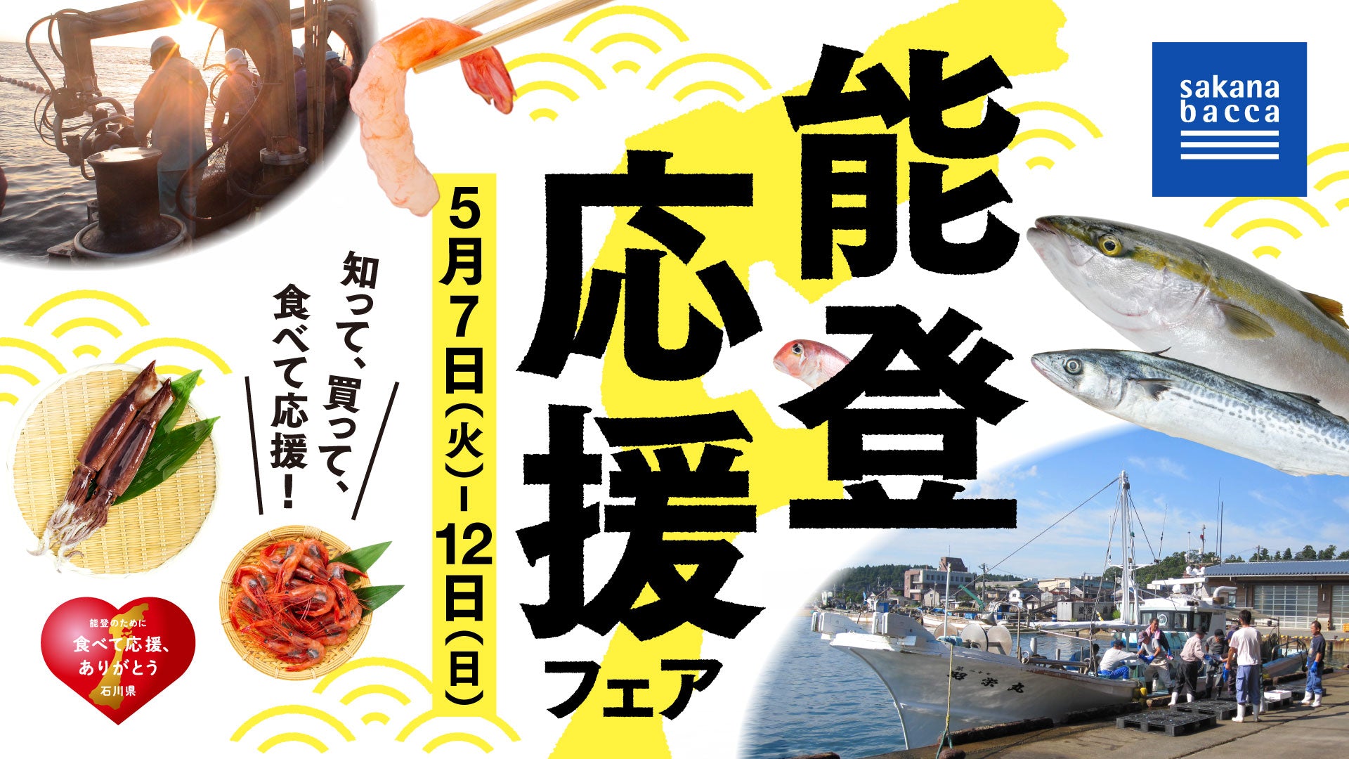 知って、買って、食べて応援！能登応援フェア開催！ – sakana bacca